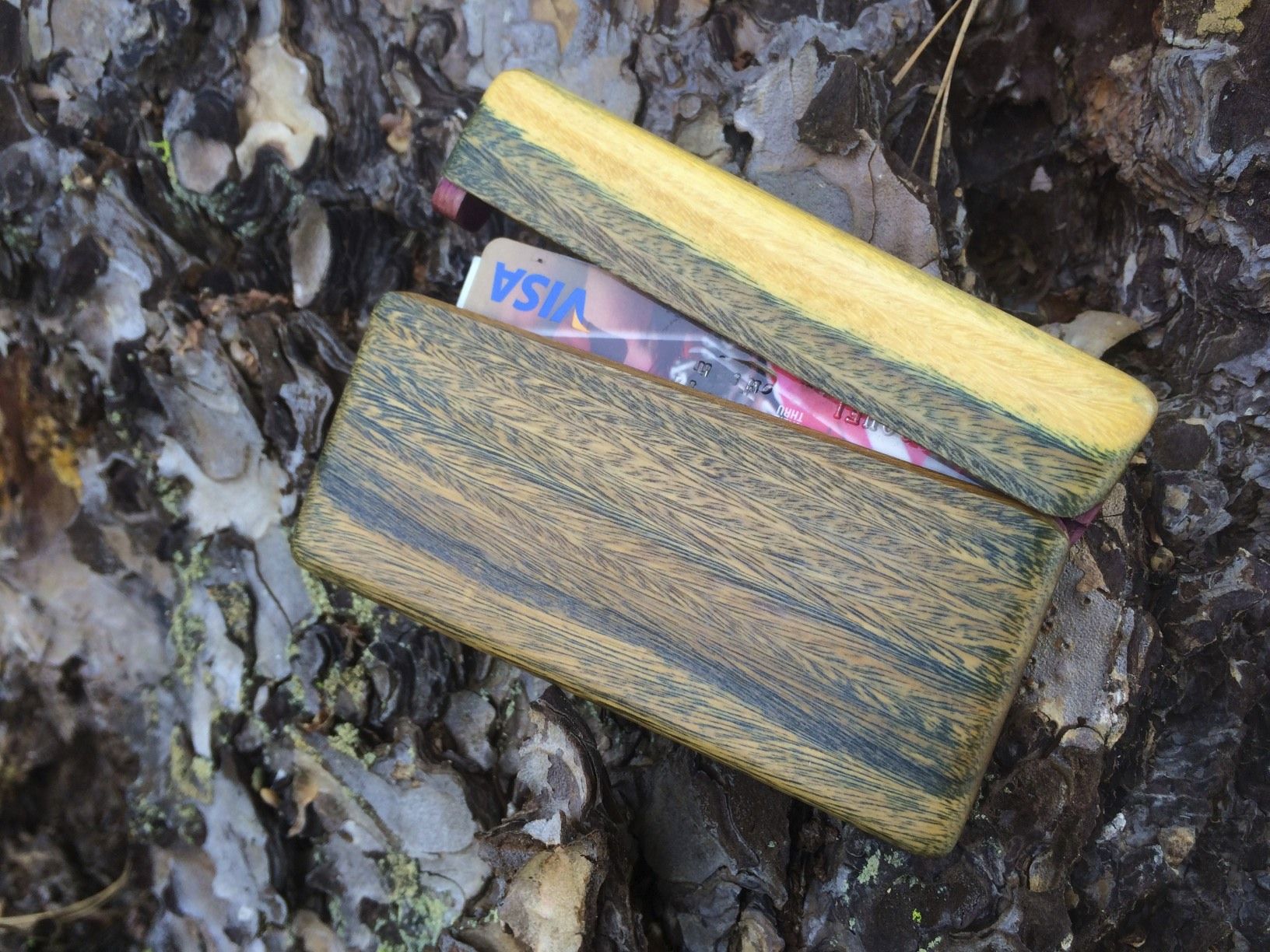 Buy Custom Made Wood Wallet And Business Card Holder, made to order