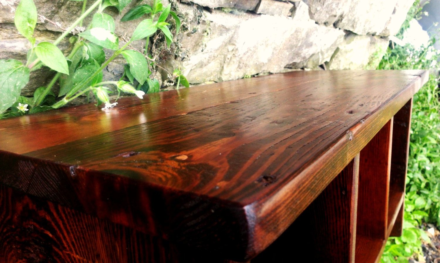 Buy Hand Made Reclaimed Pine Cubby Coat Rack With A Double Row Of Hooks