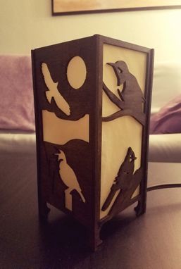Custom Made Southwestern Birds Lamp