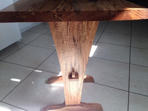 Custom Made Modern Spalted Austrailian Pine End Table.