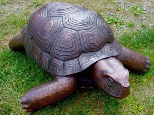 Custom Made Copper Tortoise Sculpture