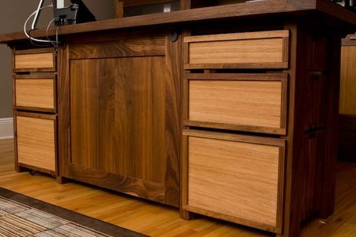 Hand Made Home Office Suite Of Walnut by Barone Woodwork 