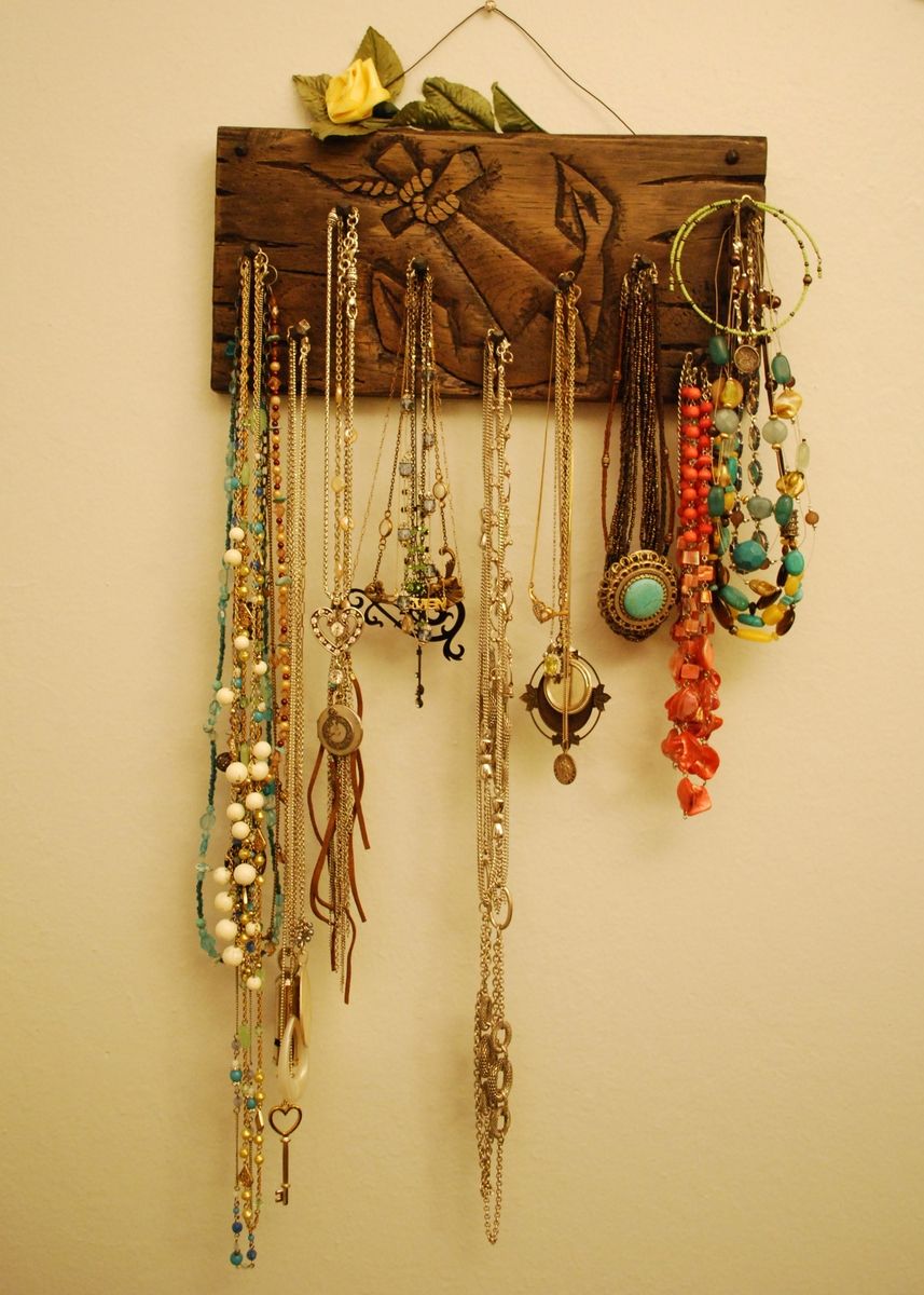 Custom Hand Carved Jewelry Holder by Noble Brothers Custom Furniture