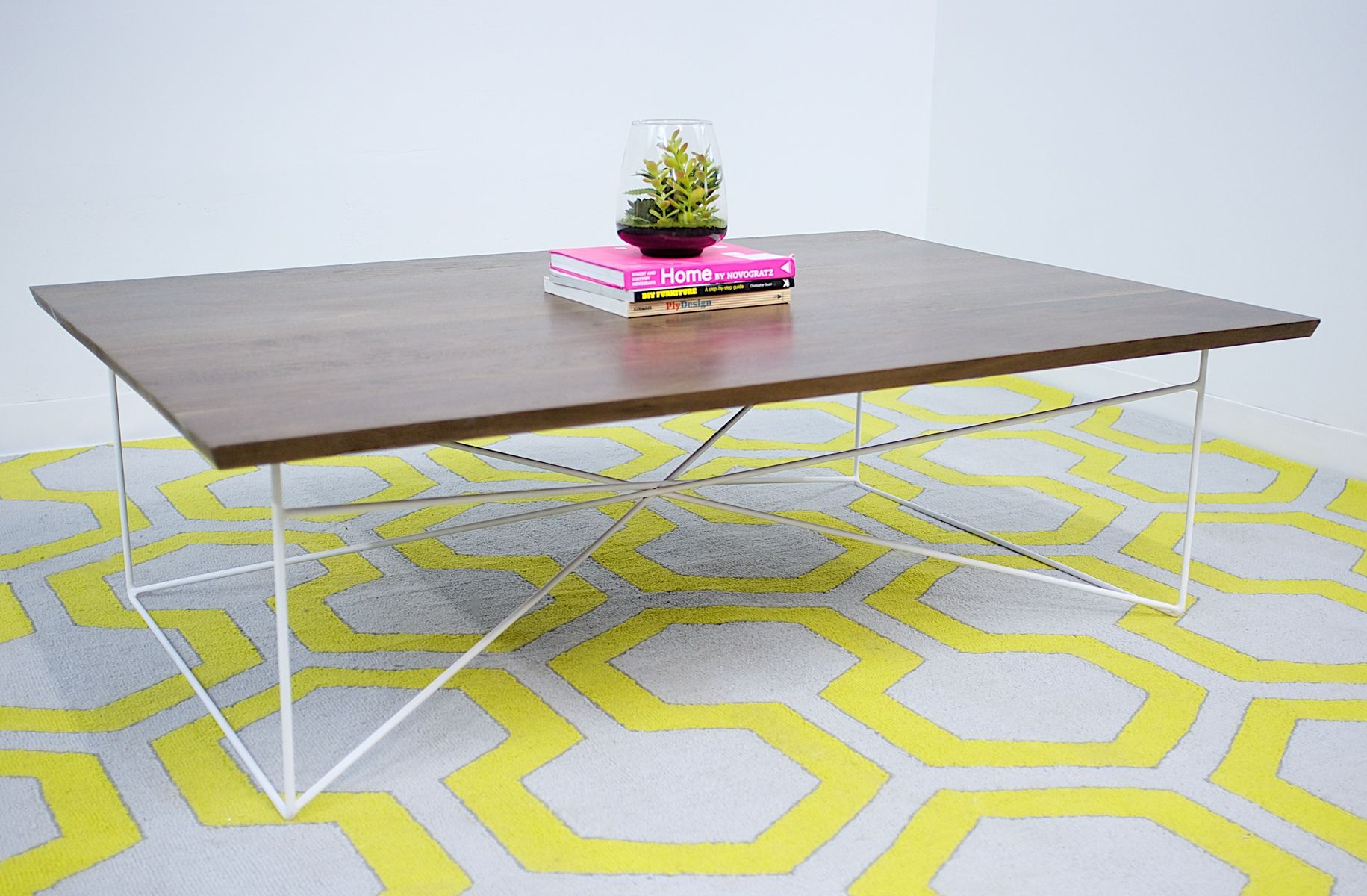 Buy Custom Miami Style Walnut Coffee Table, made to order from