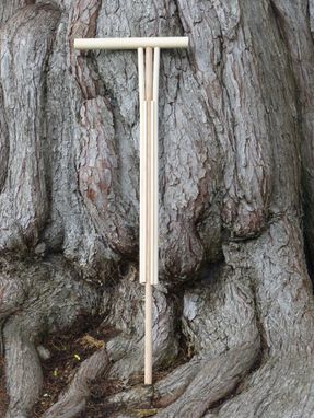 Custom Made Clean Lined Scandinavian Style Wooden Cane.