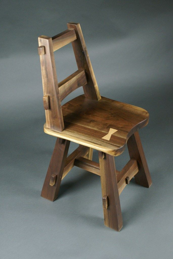 Buy Hand Crafted Modified Craftsman Inspired Walnut Kitchen Chairs
