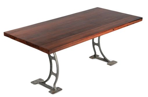 Custom Made Redwood Singer Dining Table