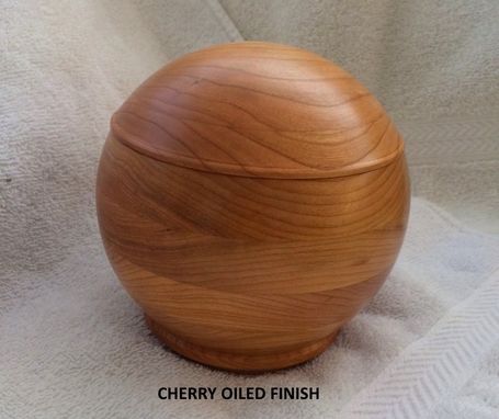 Custom Made Keepsake Box, Spherical, 5 Inch, Cherry