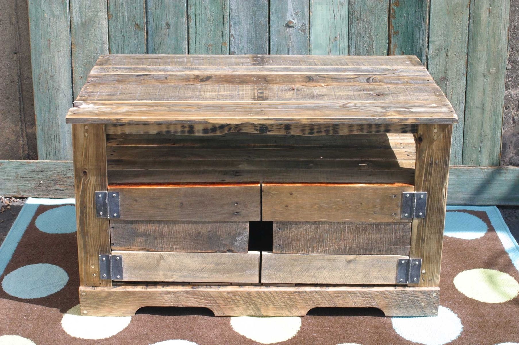 Custom Pallet Wood Entertainment Center by Tim Sway 