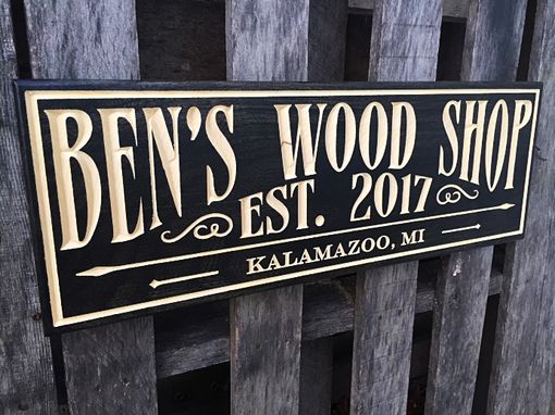 Custom Made Personalized Wood Sign, Workshop, Garage Sign