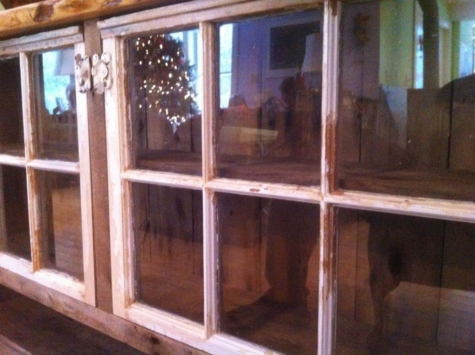 Hand Made Reclaimed Wood Sideboard With Recycled Windows by Wooden ...