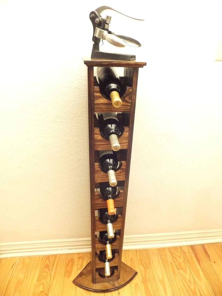 Buy Handmade Tall Skinny Wine Rack, made to order from THH CREATIONS