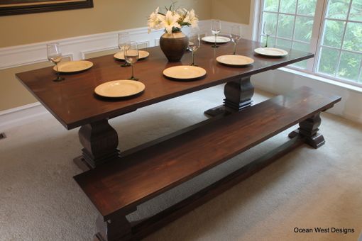 Custom Made "Savannah" French Pedestal Dining Table