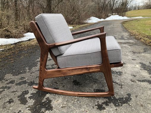 Custom Made Mid Century Modern Rocking Chair