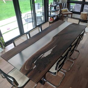 Epoxy river store conference table