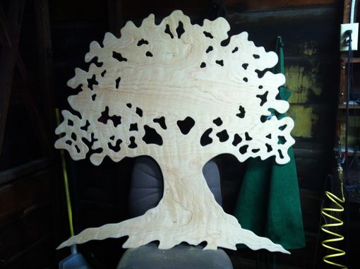 Custom Made Shipman Tree Service Layered Oak Tree Silhouette