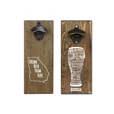Custom Made State Beer Themed Magnetic Wall Mounted Bottle Opener