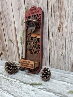 Custom Made Personalized Bottle Opener Had Name And Fun Message