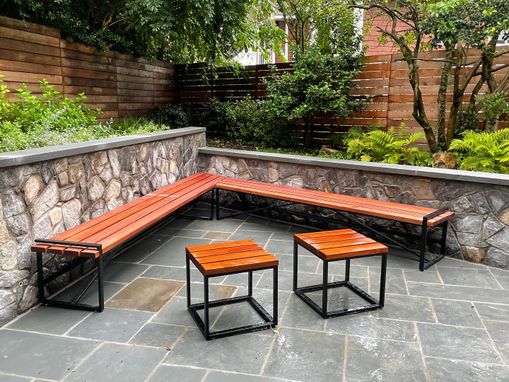Custom Made Outdoor Bench Seating / Stools