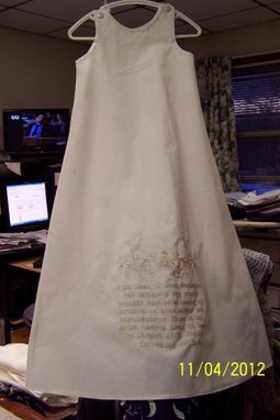 Custom Made Wedding Gown Conversion To Christening Gnown