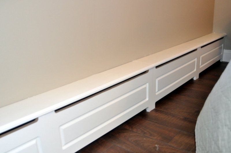 Custom Made Wood Baseboard Heater Cover by D&S Artistic Woodworking LLC