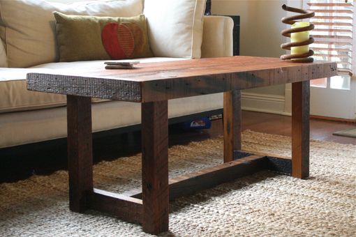 Custom Made The Rustic Pi Coffee Table Made From New Orleans Barge Board