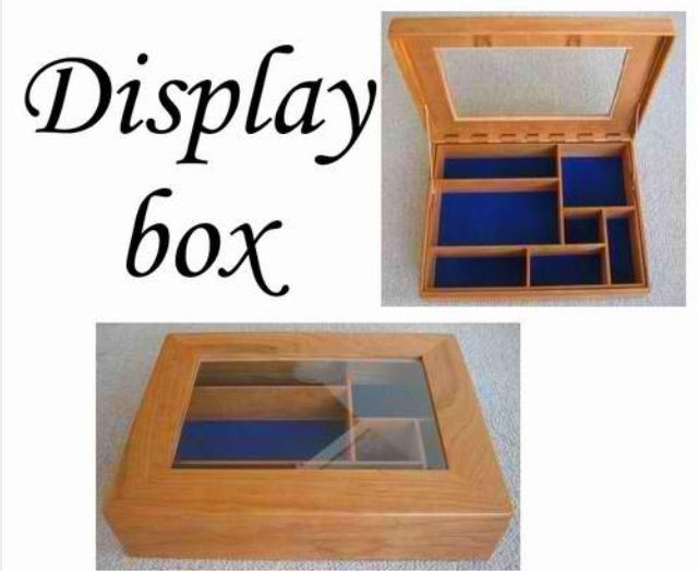 Handmade Custom Wooden Display Boxes by Wood Designs by Glenn G. Nief