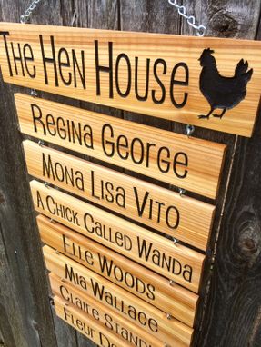 Custom Made The Hen House Chicken Name Sign