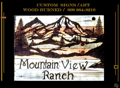Custom Made Mountains, Mountains Art, Tree Art, Rustic, Art, Decor, Wall Art,