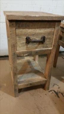 Custom Made Reclaimed Night Stand Or End Table