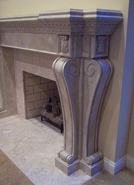 Custom Made Fireplace Mantle And Corbels
