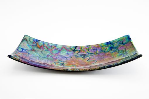 Custom Made Curved Dichroic Appetizer Plate