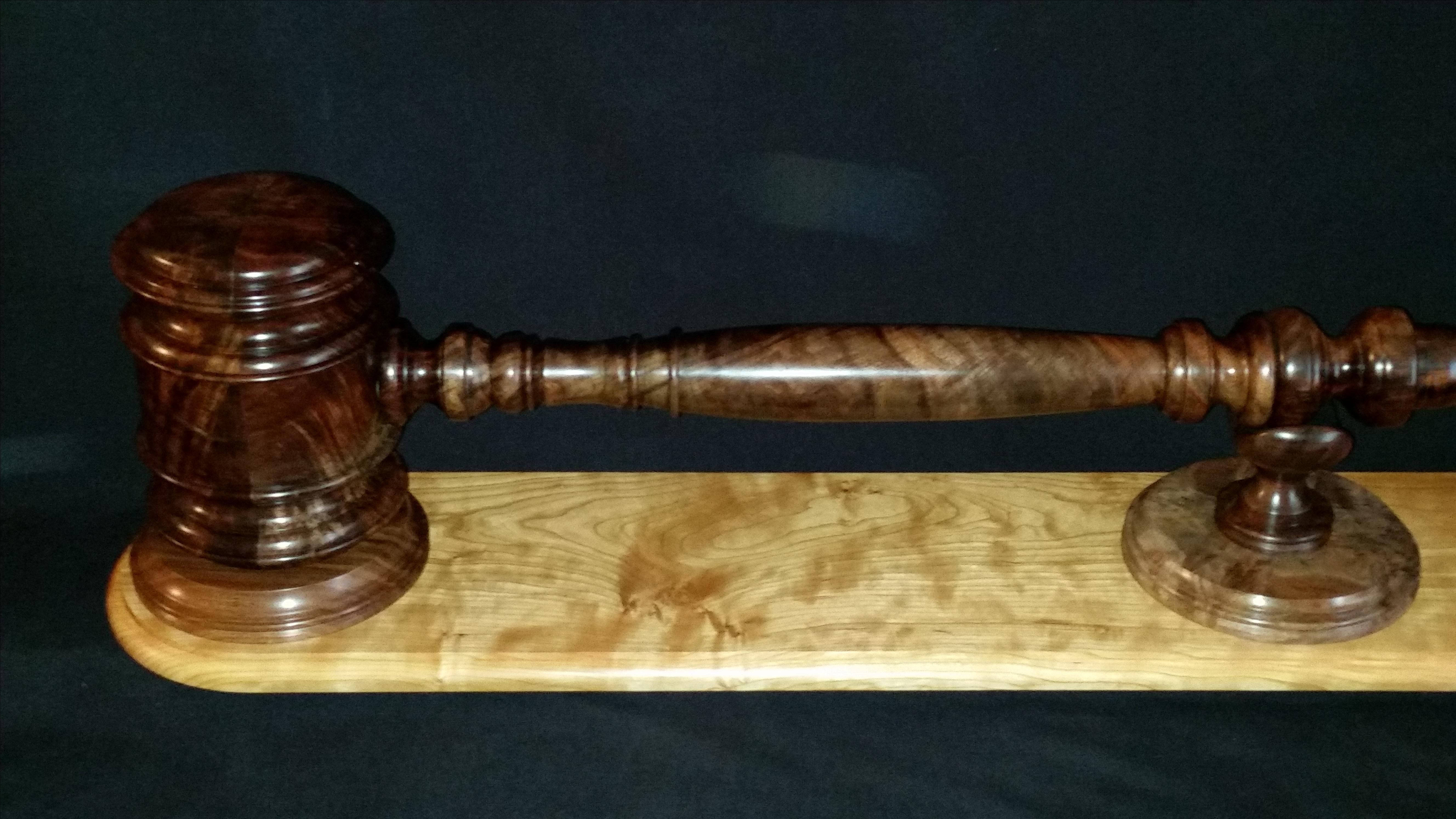 Handmade The Gavel As Art by Vineyard Woodworking | CustomMade.com