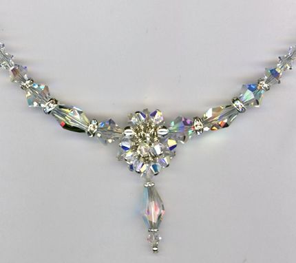 Download Hand Crafted Custom Swarovski Crystal Beaded Bridal Necklace by Mp Designs Jewelry | CustomMade.com