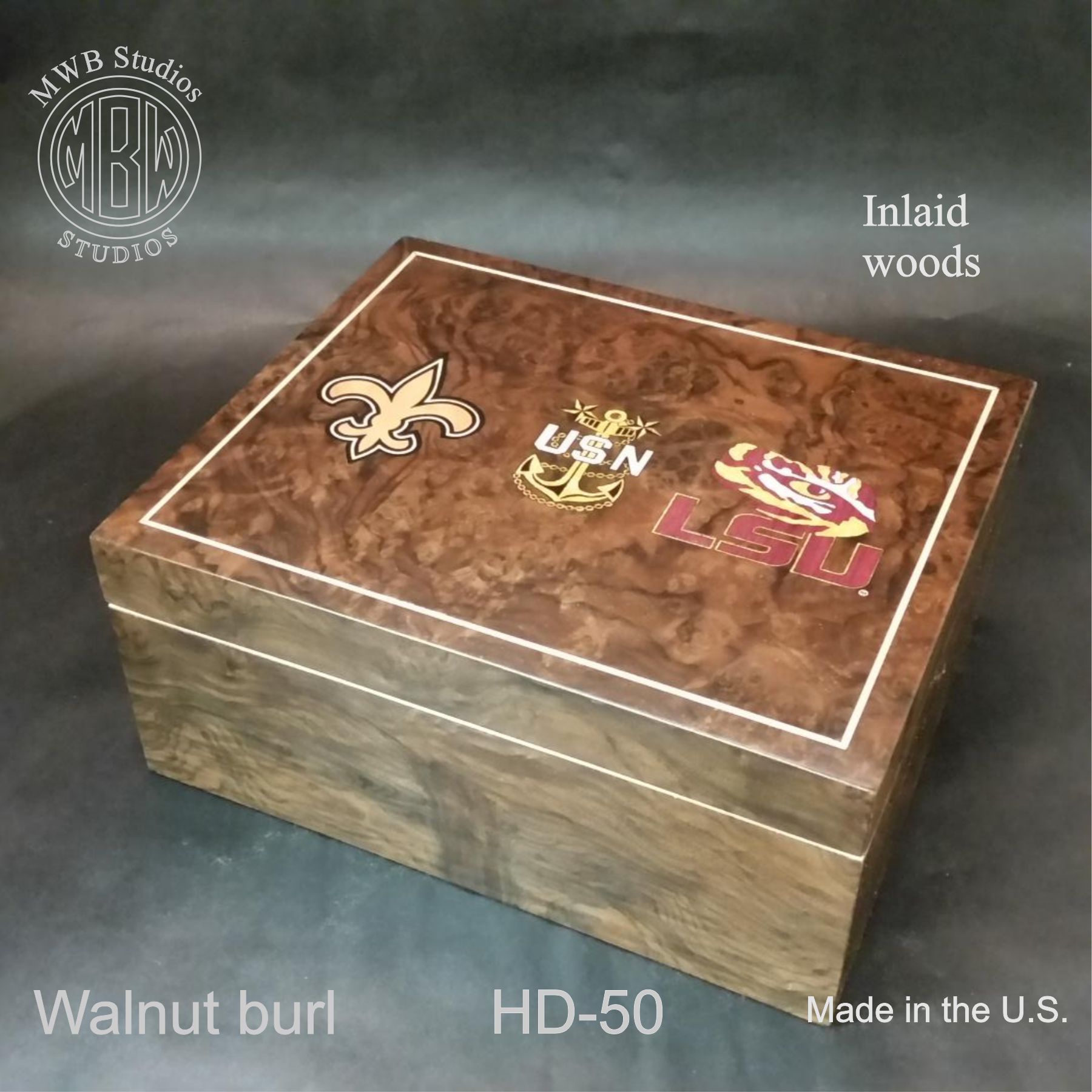 Handmade Custom Humidor Handcrafted In The U.S. Hd24 With Free Shipping