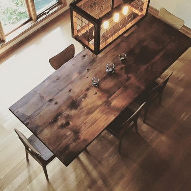 Custom Made Reclaimed Wood Plank Table