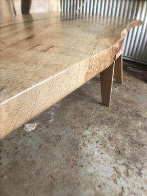 Custom Made Solid Oak Slab Dining Table
