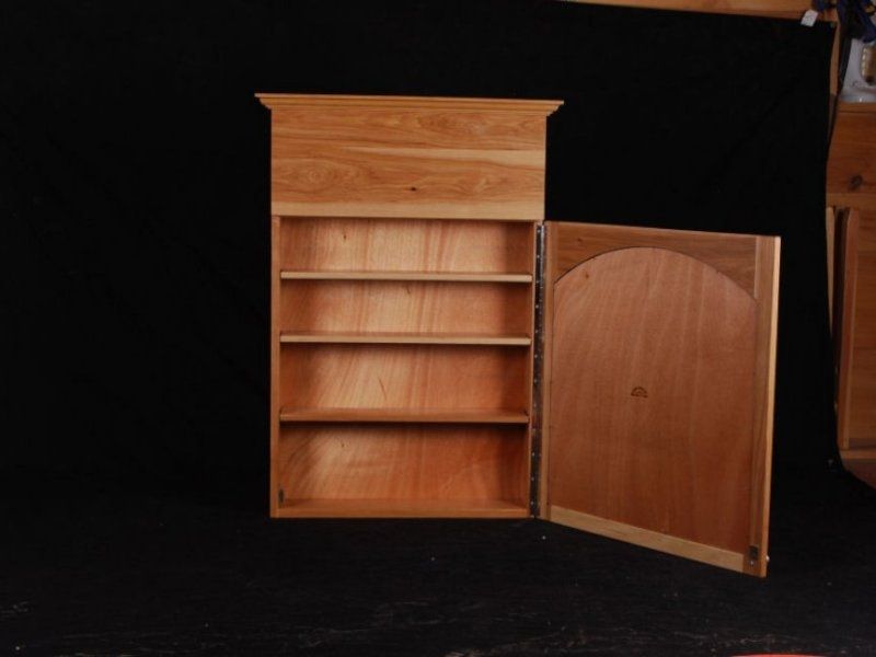 Hand Crafted Hickory Medicine Mirrored by Larue Woodworking