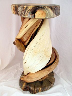 Custom Made Shoulder Mount Taxidermy Pedestal Solid Twisted Juniper Wood
