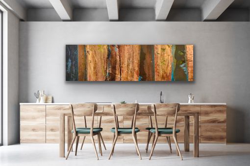 Custom Made Fire On The Mountain- Copper Patina Art Mural