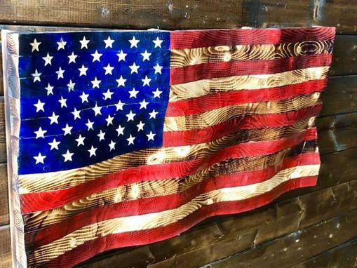 Custom Made Wavy American Flag