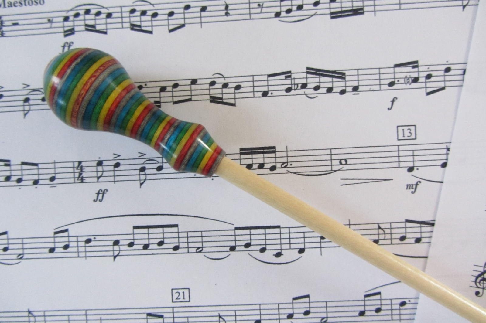 Custom Made Music Conductors Baton Handmade Spectra Ply Handle And