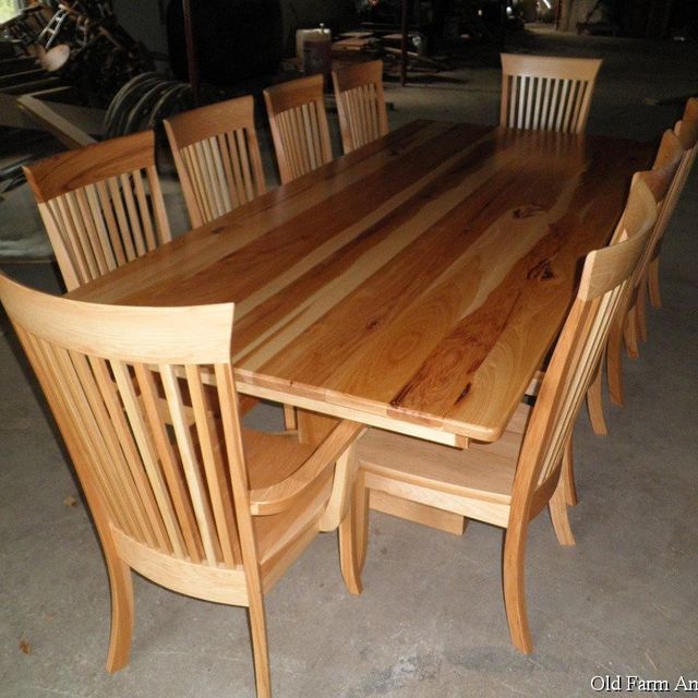Custom Dining Room Table & Chairs by Old Farm Amish Furniture ... Custom Dining Room Table & Chairs by Old Farm Amish Furniture ...