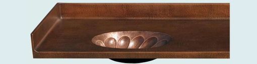 Custom Made Copper Countertop With Backsplash & Oval Sinks