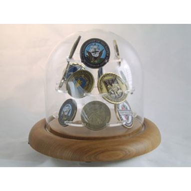 Custom Made Coin Display Glass Dome For Challenge Coin