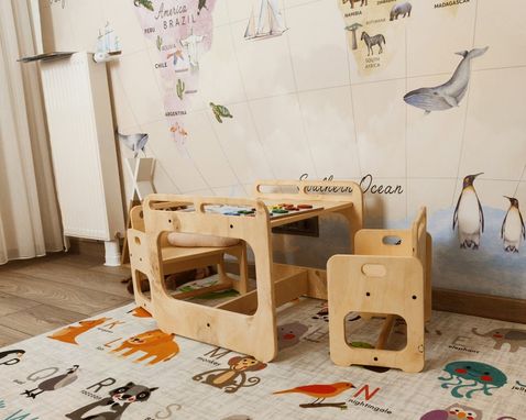 Custom Made Table And Chair Set For Kids