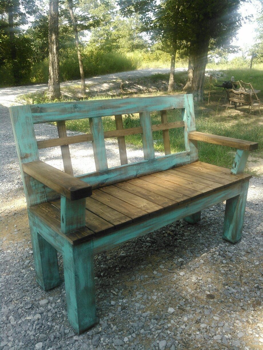 Hand Crafted Treated Pine Bench by Freelance Customs | CustomMade.com