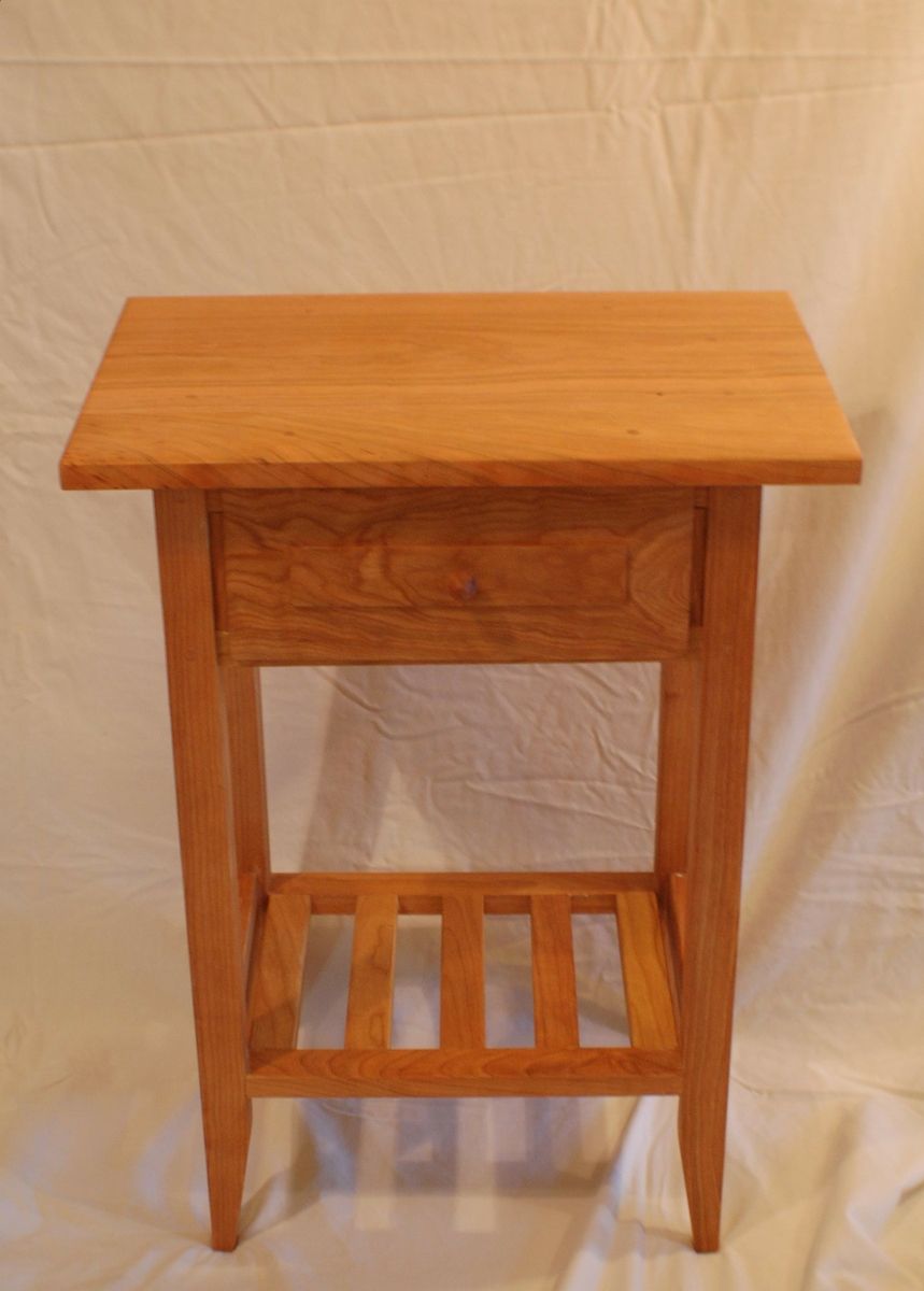 Buy a Handmade Cherry Shaker Style Nightstand / End Table With  design, home design, interior design ideas, interior decoration, and interior design 18 Inch Wide Nightstand 1200 x 859