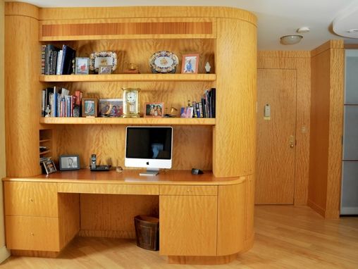 Custom Made Built-In-Desk And Matching Paneling