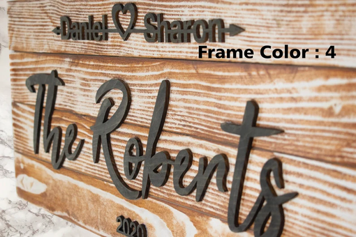 Custom Made Custom Wood Sign  Last Name Pallet Sign  Personalized Family Name Sign